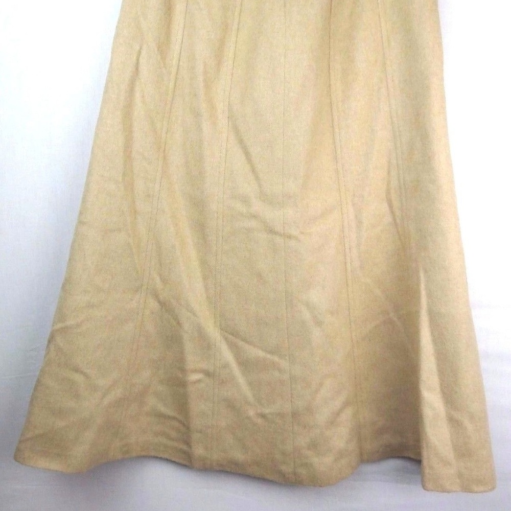 Talbots Pure Camel Hair A Line Skirt Beige Tan